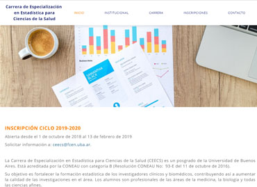 Carrera de Especialización en Estadística para Ciencias de la Salud